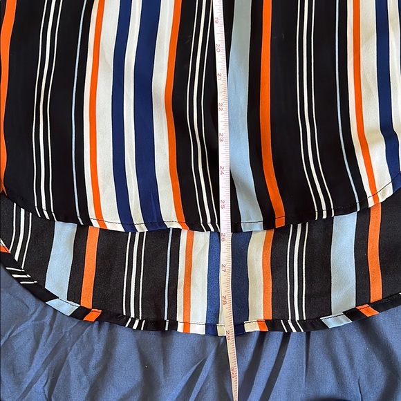 Striped Women's Top - Black, Blue, Orange M - Picture 8 of 8